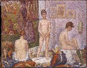 Georges Seurat Les Poseuses oil painting reproduction
